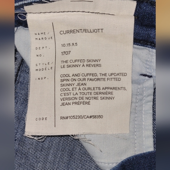 Current/Elliott Cuffed Skinny Jeans - Picture 6 of 6